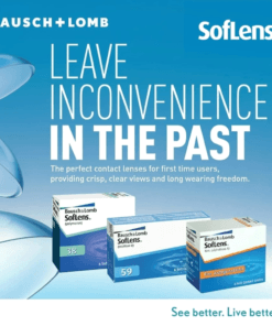 BAUSCH LOMB SOFLENS 38 MONTHLY CONTACT LENSES