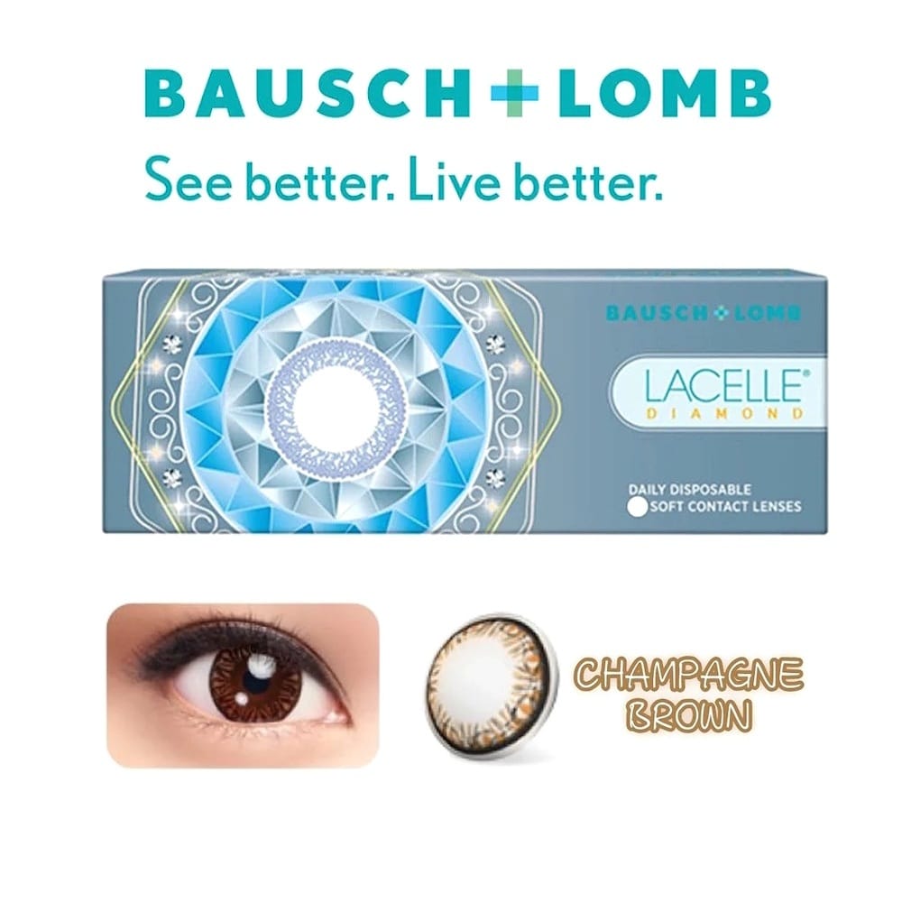 Bausch & Lomb Lacelle Diamond Champagne Brown Color