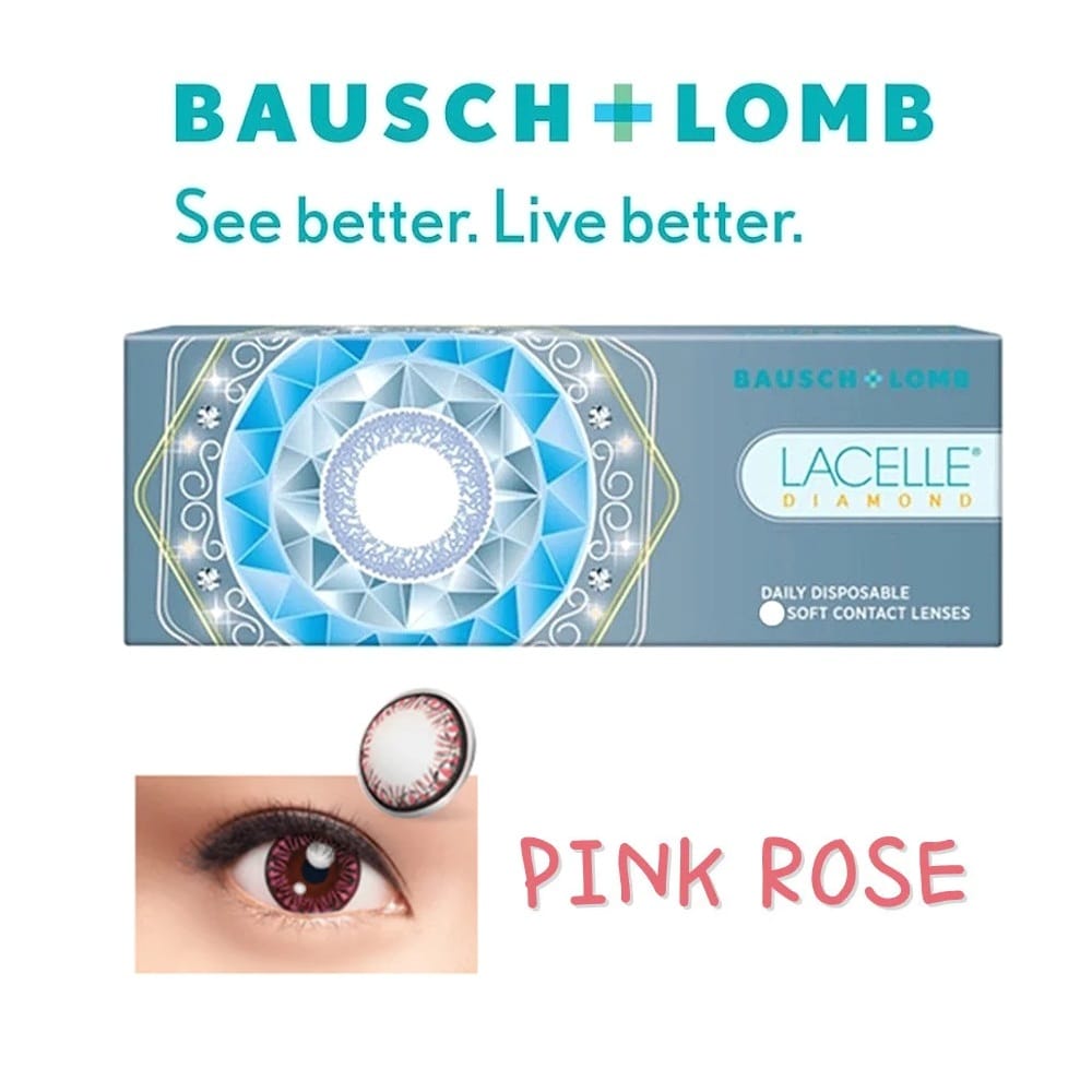 Bausch & Lomb Lacelle Diamond Pink Rose Color
