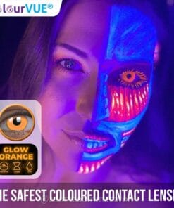 ColourVUE UV Glow Orange contact lenses