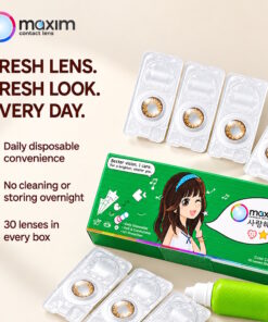 Maxim Colour 1Day Green Box Daily Colored Disposable Lenses