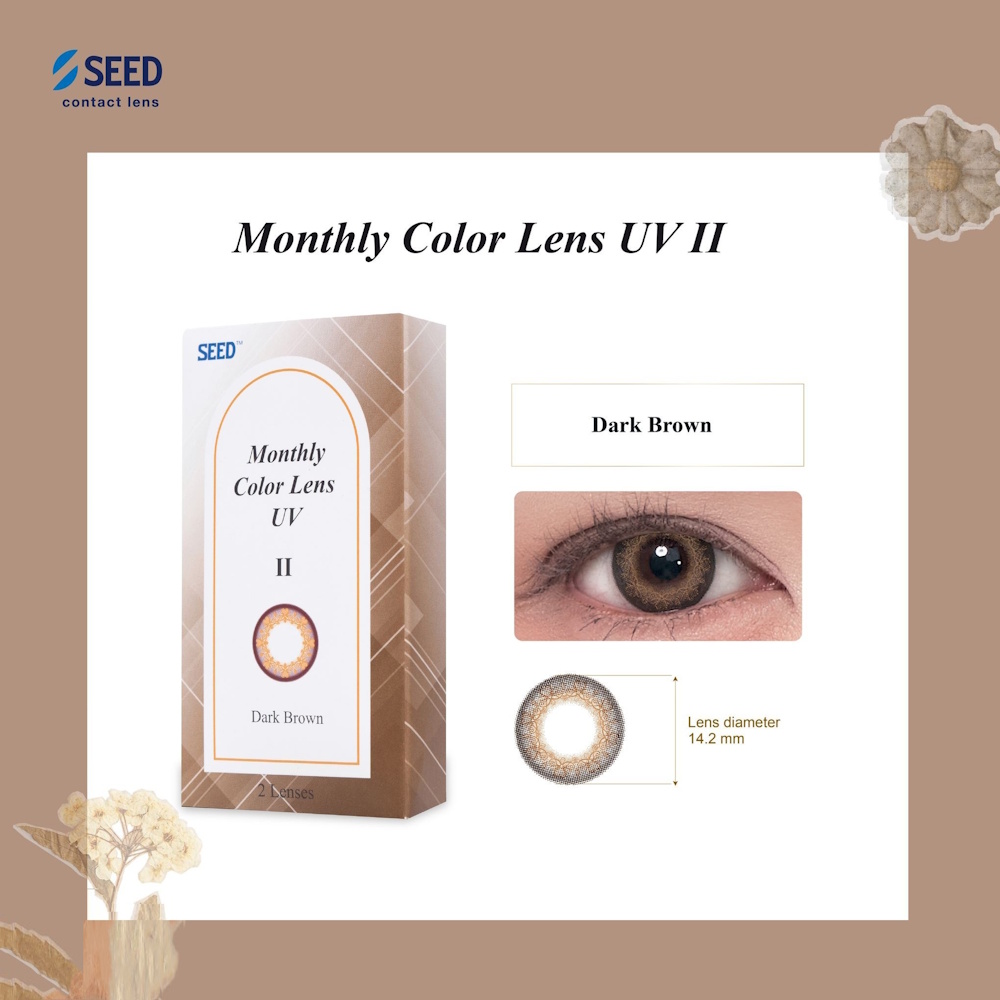 SEED Monthly Color Lens Dark Brown