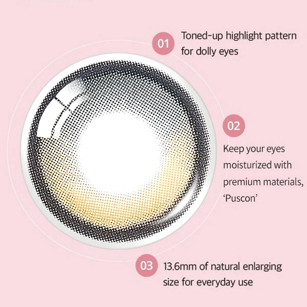 Big Glowy Mocha Brown Daily Lens