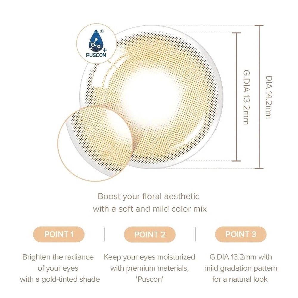 French Shine Hazel coloured contact lenses