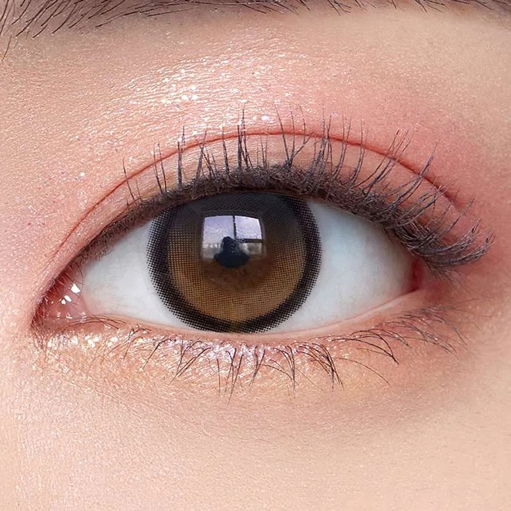 Olens Big Glowy Mocha Brown Daily Lens