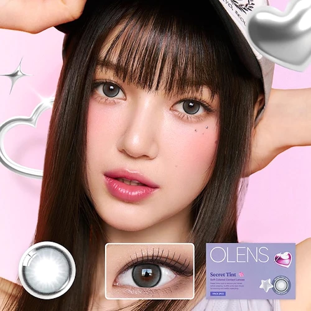 Olens Secret Tint Gray Monthly Color Lenses