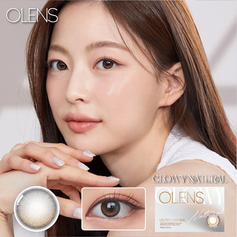 Olens Monthly Glowy Natural Mocha Brown Color Lenses